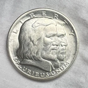1936 Long Island Tercentenary Classic Commemorative Half Dollar .50c Silver Coin - Picture 1 of 4