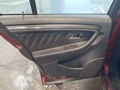2016 Ford Taurus Left Rear Door Trim Panel Black OEM Used 124K Miles - Image 1 of 4