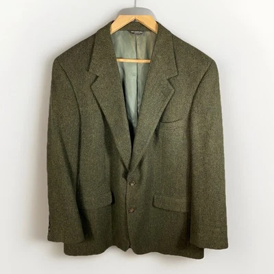 Lord & Taylor 100% Camel Hair Blazer Men’s 44 Jacket Dark Academia Professor USA - Image 1 of 4