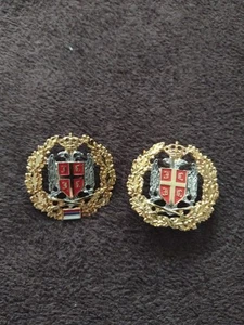 Serbische Kraina Armee General zwei Typen Mützenabzeichen letzte Periode 1994-95 - Bild 1 von 5