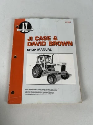 Genuine I&T Case & David Brown Shop Manual C-203 2008 770 870 970 1070 1090 1170 - Image 1 of 2