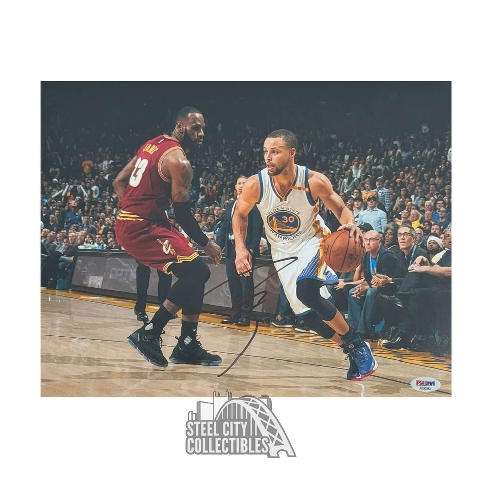 Stephen Curry Autographed Golden State Warriors 11x14 Photo - PSA/DNA (AE30283) - Image 1 of 1