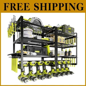 Garage Aufbewahrungsregal für Akkuwerkzeuge - 4-stufiger Bohrmaschinenhalter - Bild 1 von 8