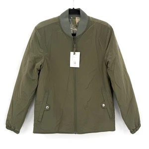 NUEVO CON ETIQUETAS PS Paul Smith Chaqueta de Bombardero Acolchada Reversible Verde Ejército Para Hombre Talla PEQUEÑA - Imagen 1 de 9