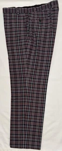 Lauren Ralph Lauren karierte Herrenhose Größe 40 x 30 Golf Neville flache Vorderseite - Bild 1 von 5