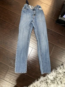 Childrens Place Jeans Skinny Boys Jeans Size 12 Medium Wash Adjustable Waist - Picture 1 of 3