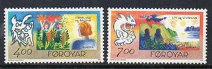 Eurostamps Islas Feroe 1995 montada sin montar o nunca montada SG272-3 - Paz y Libertad - Imagen 1 de 1