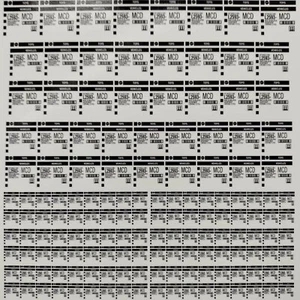  1/64 für Hot Wheels Wasser Slide Decals Mainline Case Look MADE IN THE USA! - Bild 1 von 1