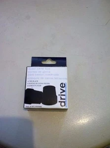 1/2" QUAD CANE TIPS 4 BLACK TIPS BY DRIVE REPLACEMENT TIPS HEAVY-DUTY RUBBER - Picture 1 of 3