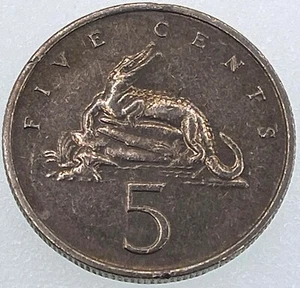 World Coin: 1980 Jamaica - 5 Cents - Circulated (SKU 248) - Picture 1 of 4
