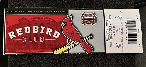 2006 St Louis Cardinals Pirates Game Ticket Stub Albert Pujols Home Run #214 HR Cover