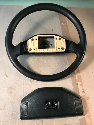89-95 OEM Subaru Justy steering wheel 2 spoke black USDM SPEC  - Image 1 of 4