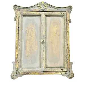 Dresser Mirror Stand Up Style 13.5 x 11 Folding Kickstands Doors Protect Mirror - Picture 1 of 8