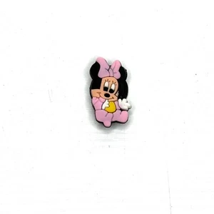 Disney Baby Minnie Mouse Pink Shoe Decoration Charm - Bild 1 von 2