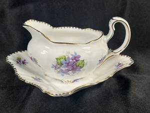 Vintage Royal Stafford Sweet Violets Creamer Bone China Made In England EUC - Picture 1 of 24