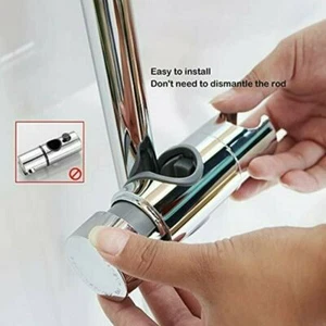 Duschkopf Handbrause Gleiter Halterung verstellbar Halter für 20-25mm Stange - Bild 1 von 11
