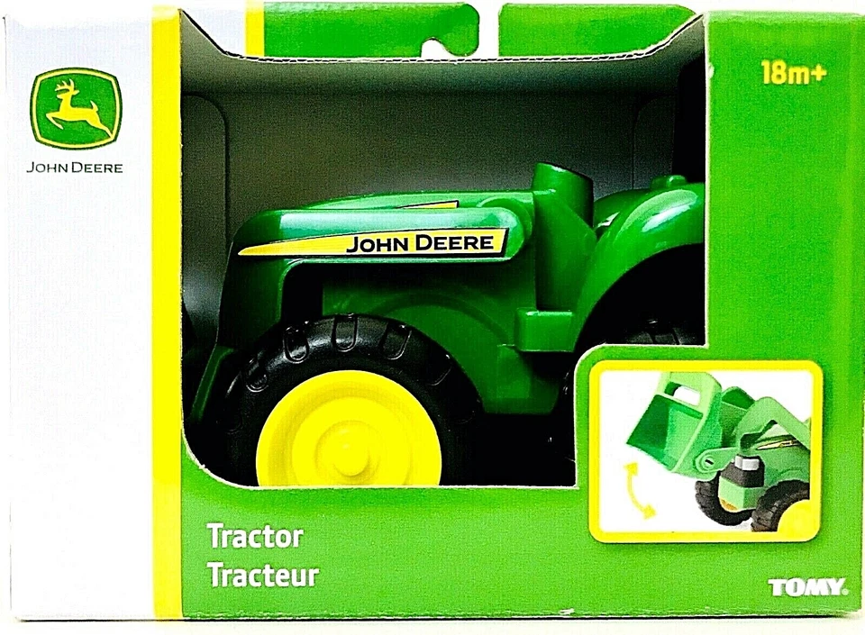1 Count Tomy John Deere Tractor With Working Scoop Age 18 Months & Up - Image 1 of 3