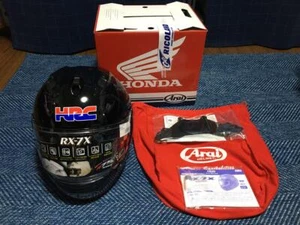 Arai RX-7X Corsair X CBR HONDA HRC Black Silver size M - Picture 1 of 9