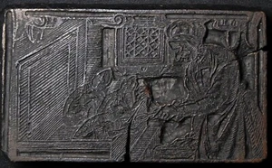 DRUCKSTOCK HEXEN VERFOLGUNG WITCHCRAFT HEXE FÜTTERT FRÖSCHE ALCHEMIE LONDON 1579 - Picture 1 of 8