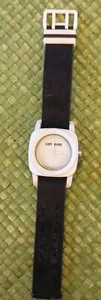 Converse White Rubber Watch w/BFabric Strap Water Resist 30M Used. Needs battery - Picture 1 of 6
