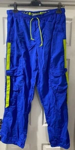 Damen Zumba Fitnesshose Turnhose Tanz, blau Gr.22 20 18 16 14 12 10 - Bild 1 von 3