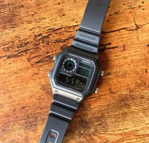 Custom Casio AE1200 Half Transparent/half Negative Display Mod - Picture 1 of 2