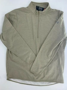 Under Armour men's Armour Fleece 1/2 Zip Pullover Tan UM1433 size Medium - Picture 1 of 5