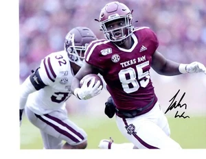 Foto de fútbol americano 8x10 firmada autografiada por Jalen Wydermyer Texas A&M Aggies GIG EM - Imagen 1 de 1