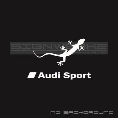 Audi Sport Gecko Decal Sticker logo A4 S4 S3 S5 A5 A6 R8 TT Pair - Image 1 of 4