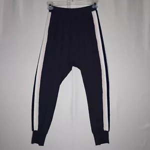 Spiritual Gangster Jogger Pants Women Small Blue Purple White Side Stripe Pocket - Picture 1 of 10