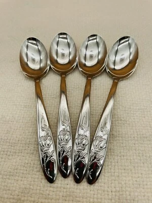 Carl Mertens CMR6 Ronosil ~ 4 Teaspoons Flatware 18/12 Stainless GERMANY - Image 1 of 4