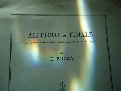 TUBA AND PIANO SHEET MUSIC LOT OF 3 BOZZA , BEETHOVEN AND CLERISSE - Image 1 of 4