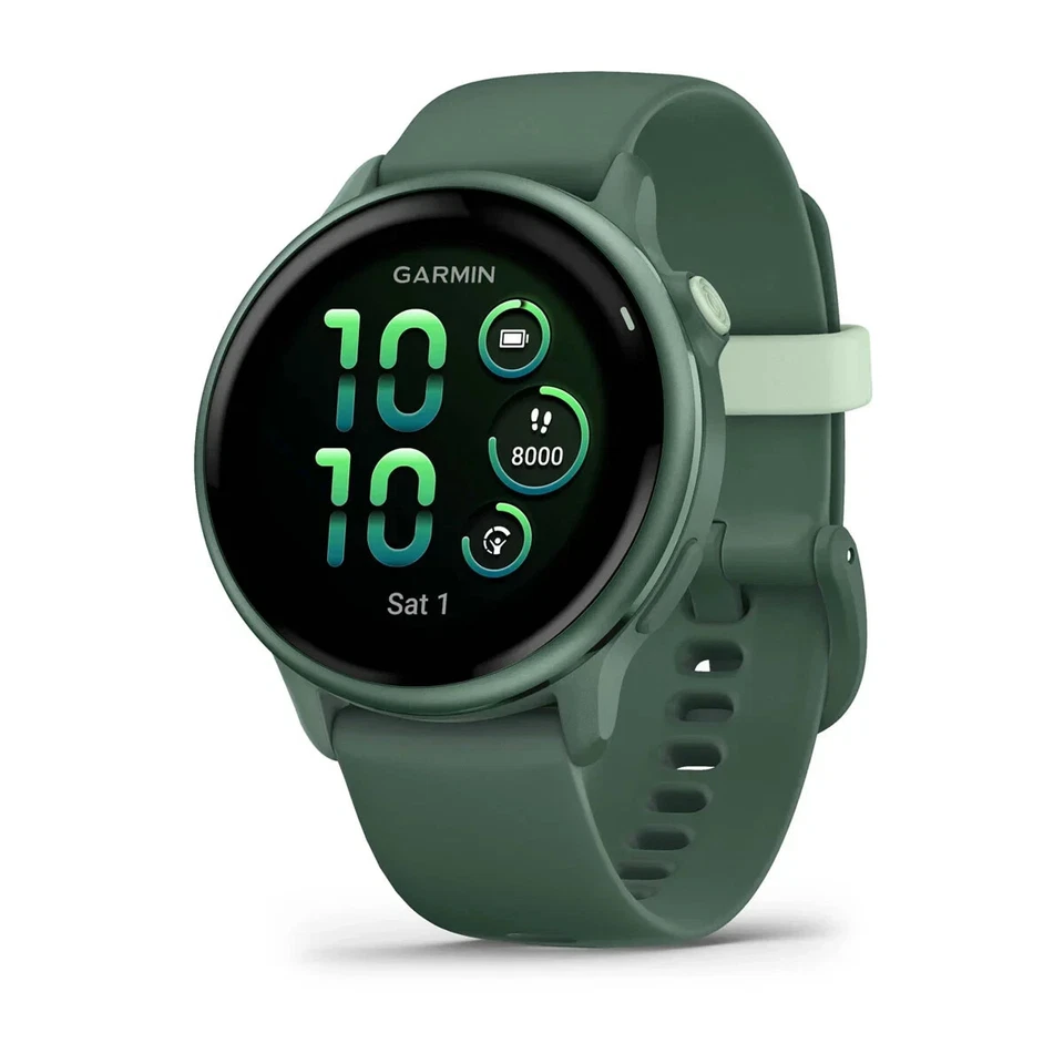Garmin vivoactive 6 Jasper Green GPS Smartwatch with Silicone Band 010-02985-02