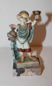 Vintage Fontanini Simonetti Figur - Junge mit Weinkelch - 5 1/4 Zoll - Bild 1 von 2