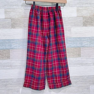 Disney Store Flannel Plaid Pajama Bottoms Red Christmas Holiday Boys 5 6 - Picture 1 of 7
