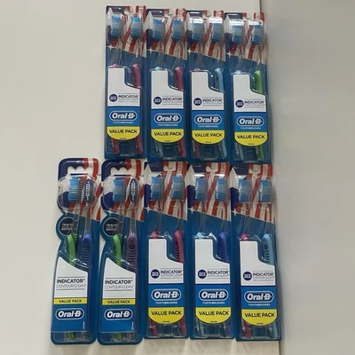 (18) Oral-B Indicador Contorno Limpio Suave Cepillo de Dientes Pistas Desgaste en Cerdas Foto 1 de 2