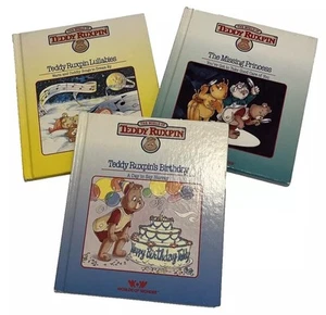 Vintage Teddy Ruxpin Books Set of 3 | The Worlds Of Wonder 1985/1986 - No Tapes - Imagen 1 de 4