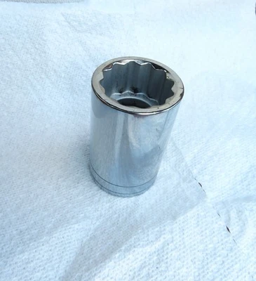 SK  12 Point   1/2” Drive   Chrome  1" 7/16  Deep Socket  #40846   USA - Image 1 of 2