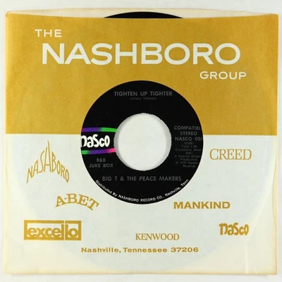 Funk/Deep Soul 45 - Big T & the Peace Makers - Tighten Up Tighter - Nasco VG++ - Image 1 of 2