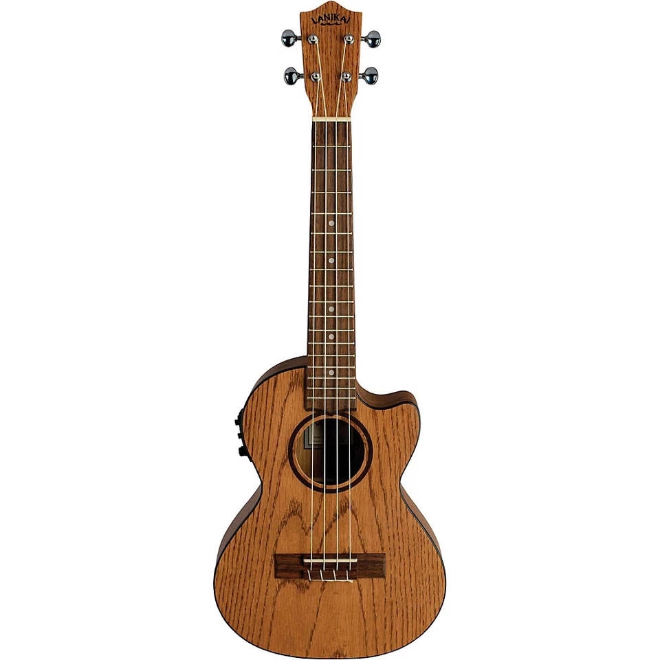 LANIKAI Model Oa-cet Oak Tenor Acoustic Electric Ukulele W/10mm Padded Gig Bag