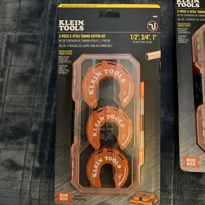 Klein Tools 3-Piece C-Style Tubing Cutter Kit 1/2", 3/4",  1" (50048).. FREE S&H - Image 1 of 2