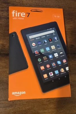 New Amazon Fire 7 - 9th Gen - 7" Tablet 16GB Memory - BLACK - Image 1 of 2