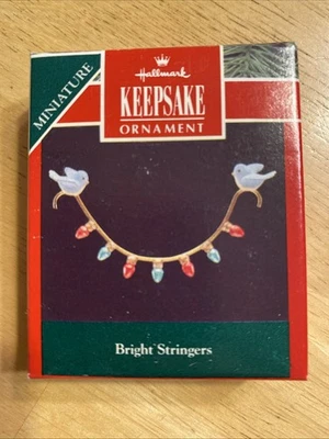 Hallmark Bright Stringers Miniature Keepsake Ornament Birds 1992 Vintage - Image 1 of 4
