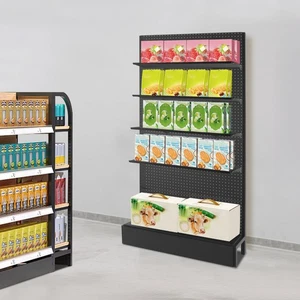 4 Shelves Modern End Shelf for Gondola Shelving Unit Retail Display Shelves SALE - Picture 1 of 24
