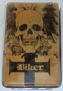 Novelty Cigarette Holder - Gold Biker - Picture 1 of 7
