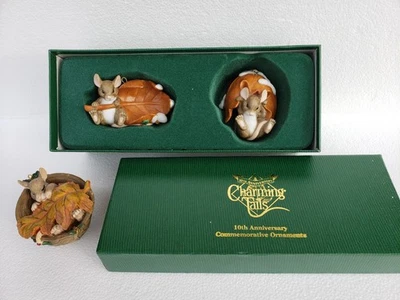 ОЧАРОВАТЕЛЬНЫЕ ХВОСТЫ УКРАШЕНИЯ 10-ЛЕТИЕ НАБОР 98/313 И МЫШИ ORN В ОРЕХОВОЙ СКОРЛУПЕ - Изображение 1 из 4