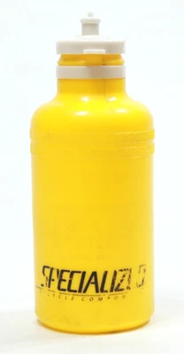 Vintage Specialized Water Bottle Yellow Cycling Collectible for Display - Image 1 of 4