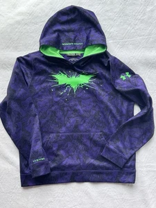 Under Armour Storm 1 DC Comics Batman Joker Purple Hoodie Boys Youth Extra Large - Picture 1 of 8