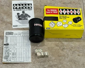 Vintage 1964 Kismet Tri-Color Dice Game Yacht Complete No. 8336 Complete ++ - Picture 1 of 2