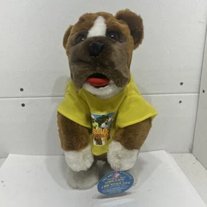 Who Let the Dogs Out Musical Dancing Bulldog Yellow Baha Men T-Shirt 2001 - Picture 1 of 5